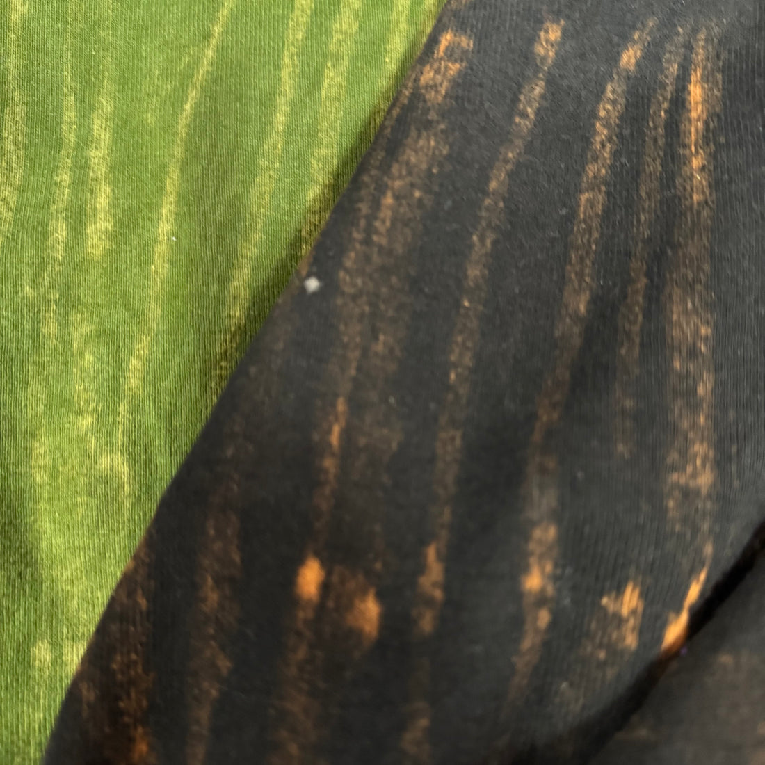 Crazy patch hippie top brown back