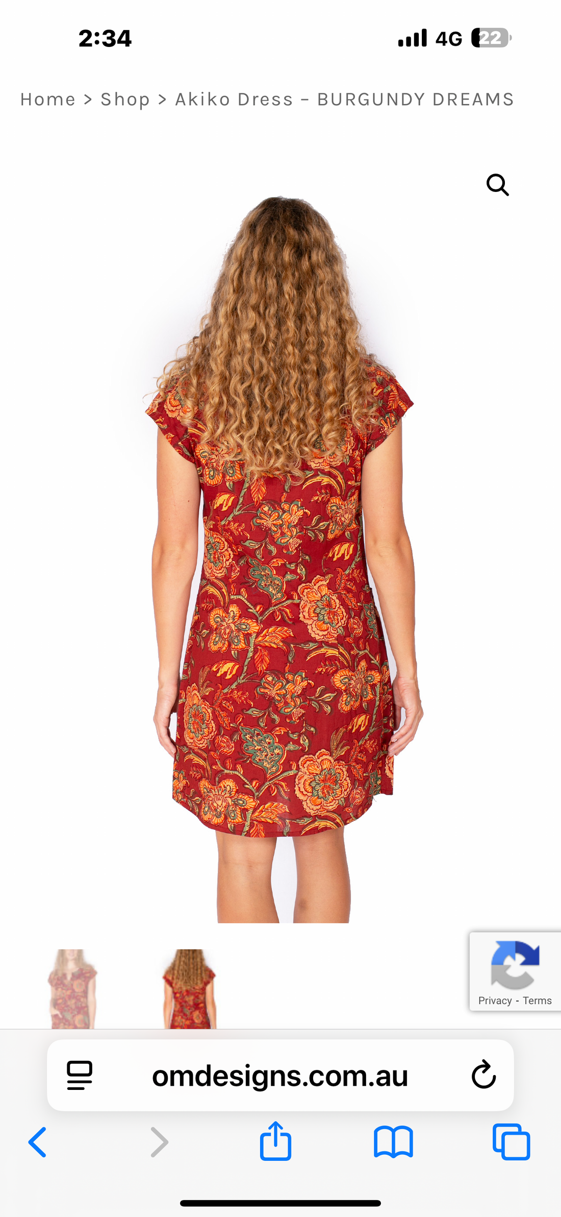 Om Designs AKIKO DRESS – BURGUNDY DREAMS
