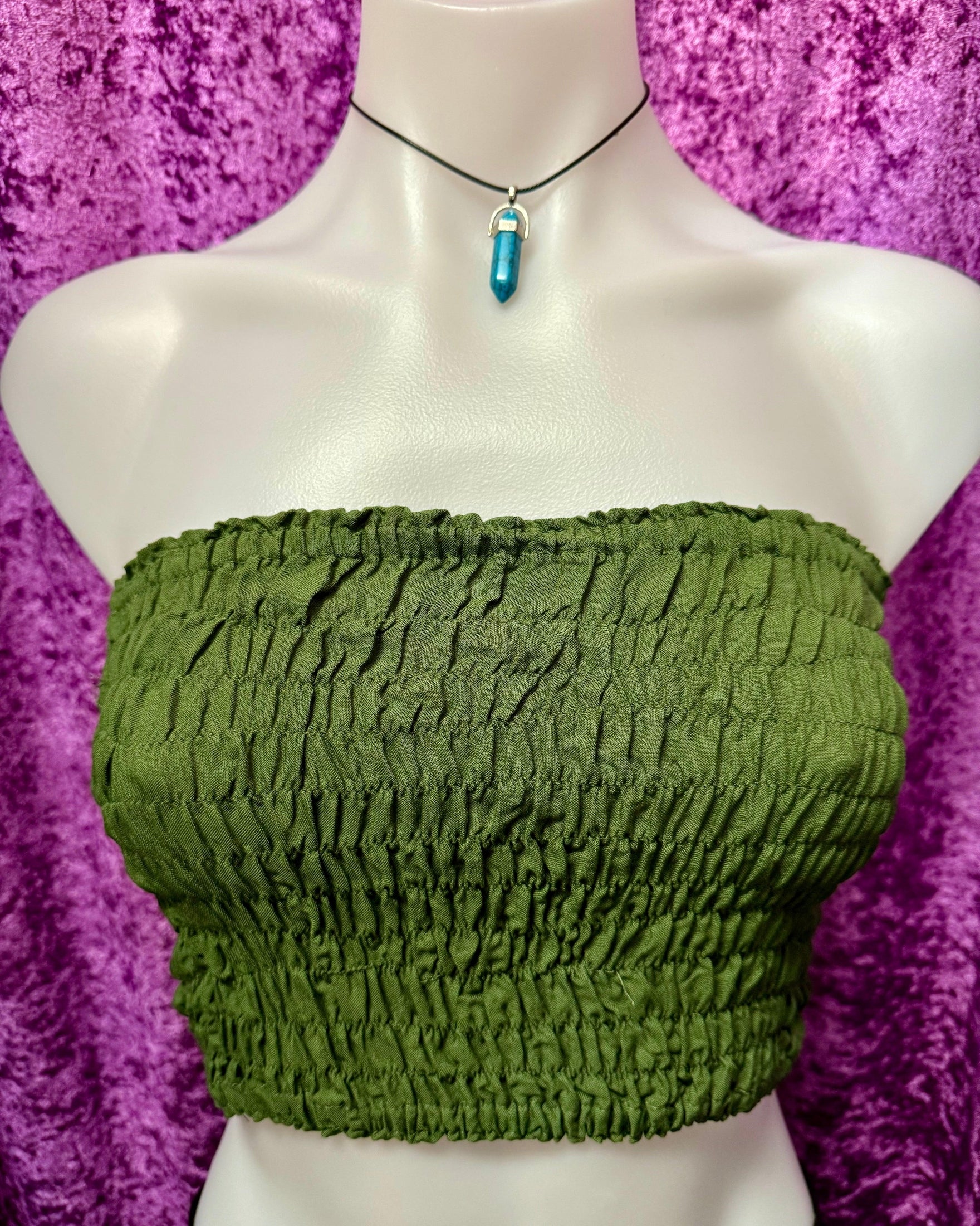 Olive Green Boob Tube