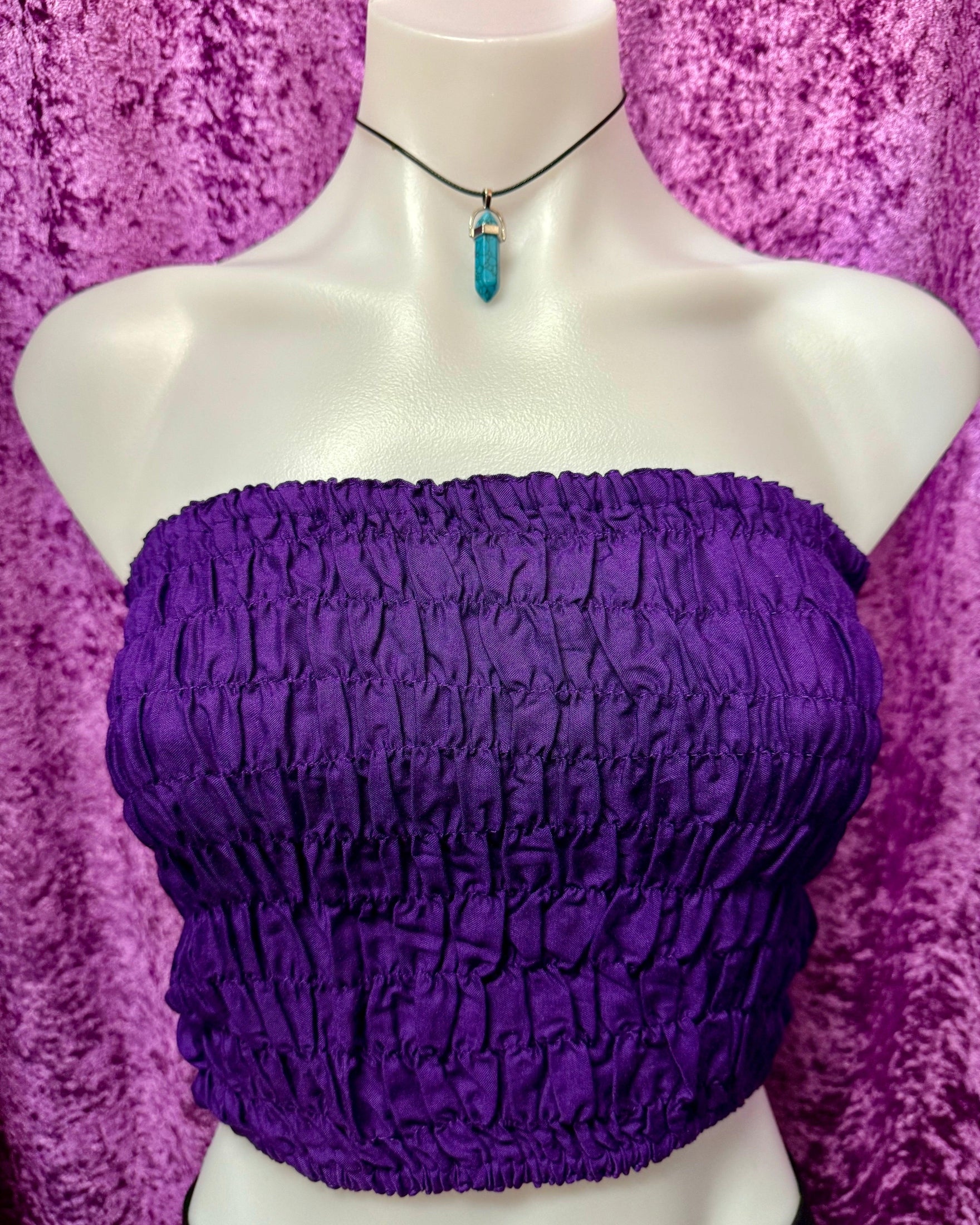 Purple Boob Tube - Birds of Paradise fashions and unique gifts