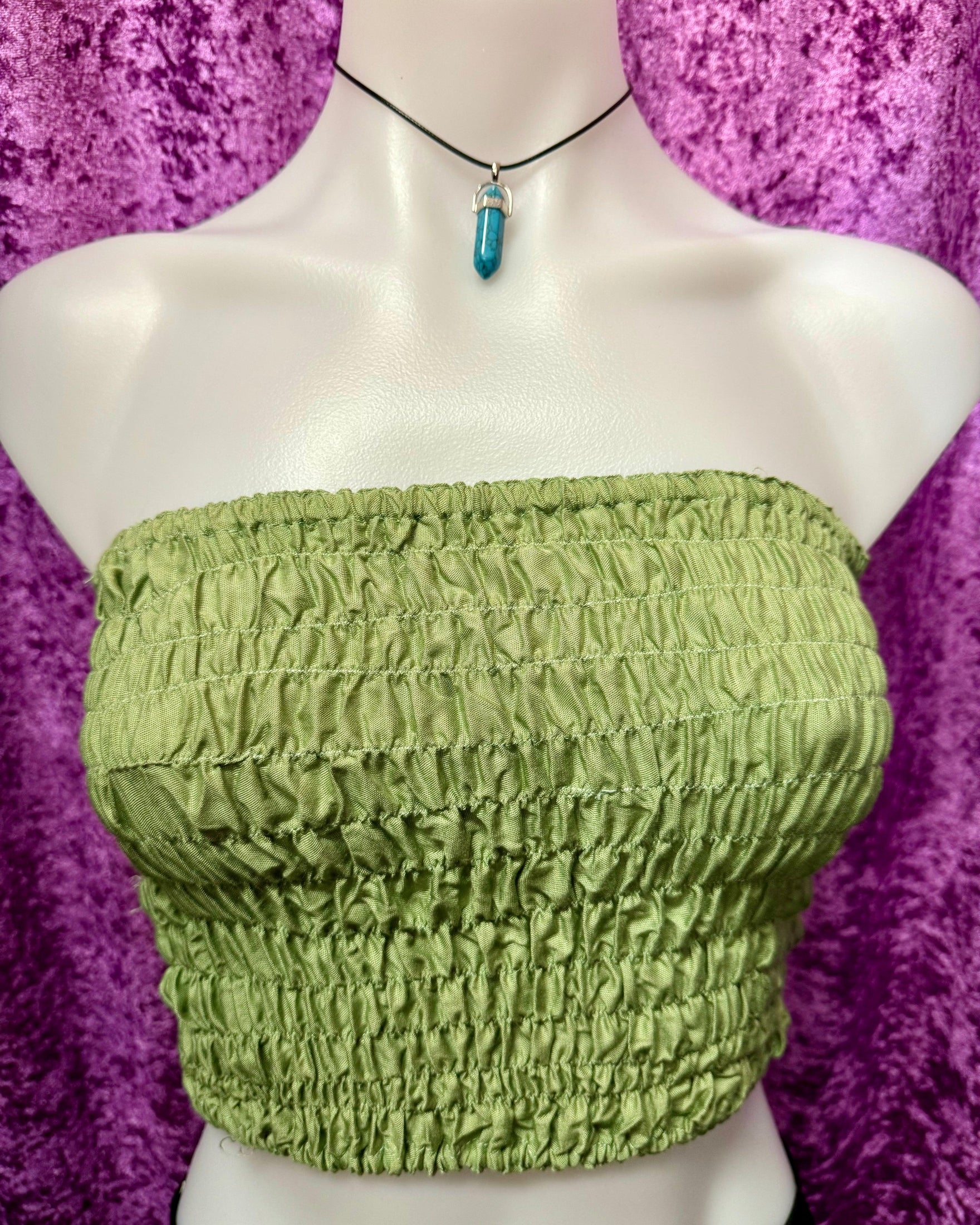 Sage Green Boob Tube