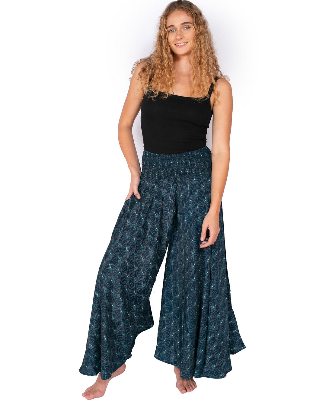 OM Designs MEERA PANTS – NAVY LOVE