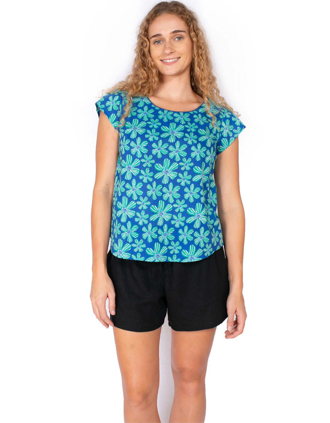 OM Designs CHLOE TOP - DAISY MARINE