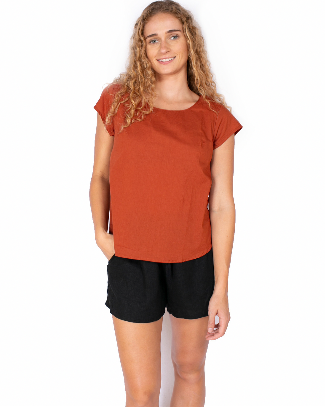 OM Designs CHLOE TOP - OCHRE