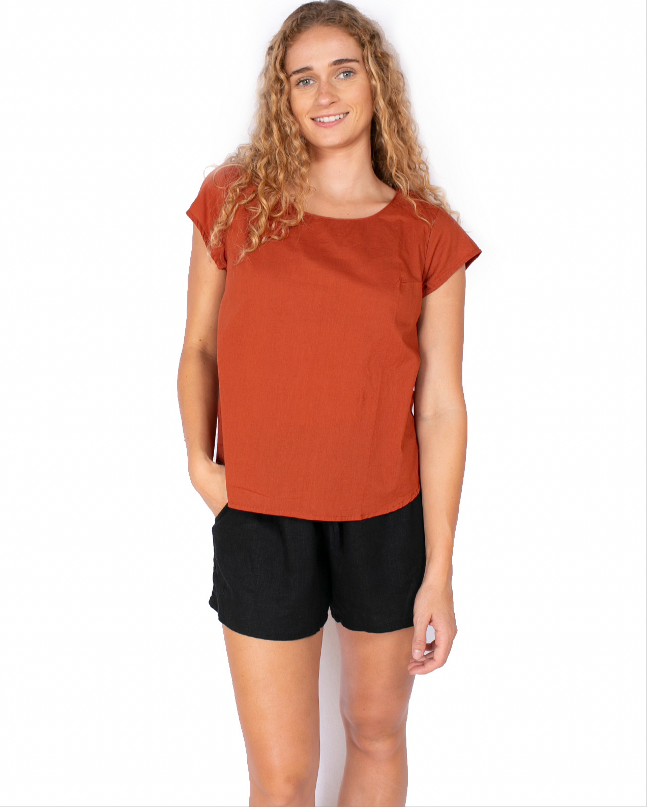 OM Designs CHLOE TOP - OCHRE