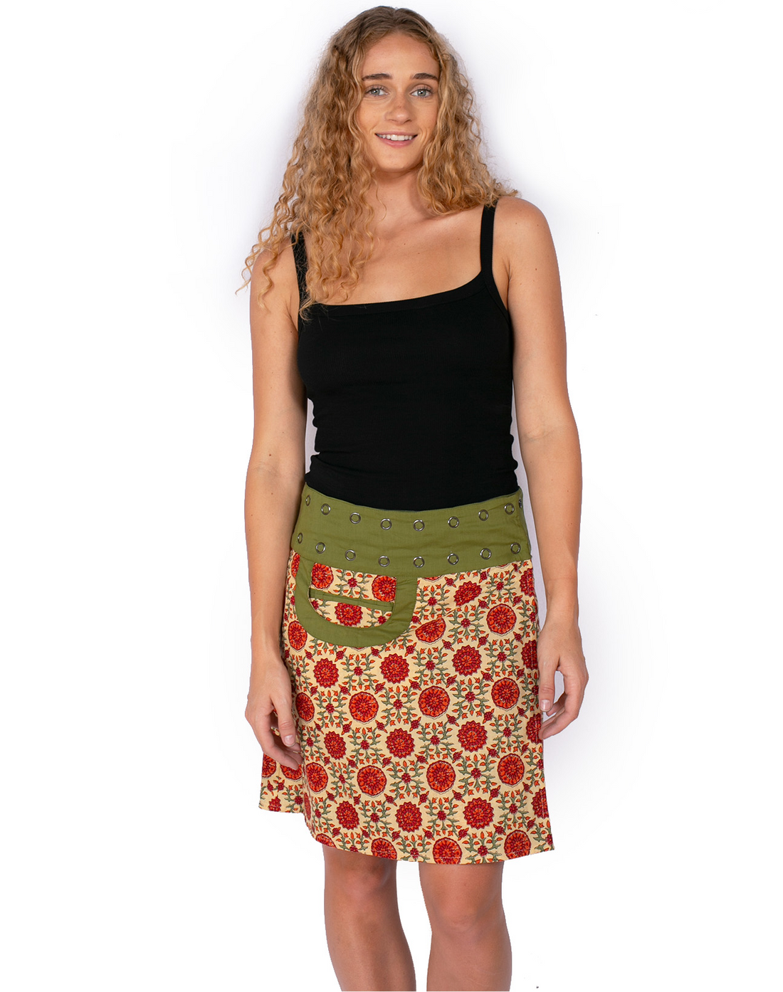 OM Designs NEW ENERGY REVERSIBLE SKIRT SHORT
- RUSTIC VINES / MIDNIGHT GARDEN