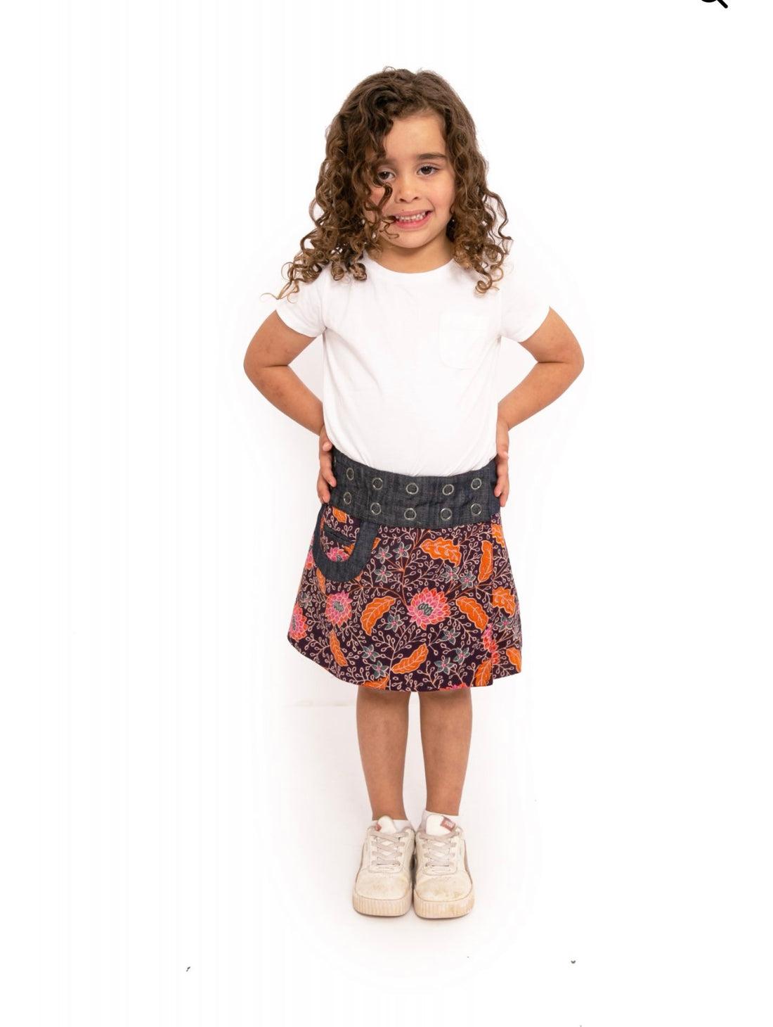 OM Designs KIDS NEW ENERGY SKIRTS - BALI
PURPLE / RED LEAF